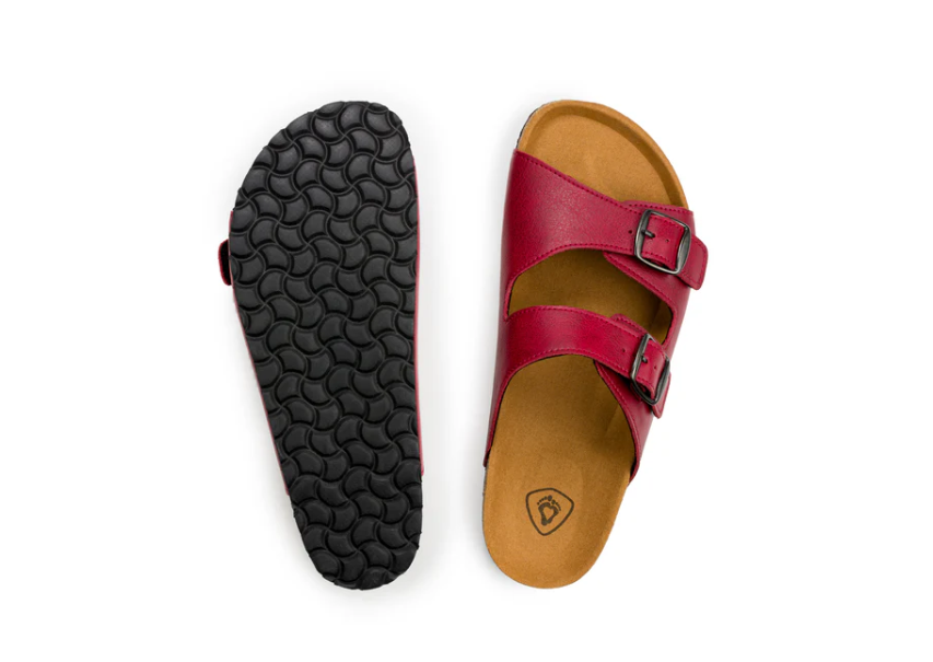 Ahinsa Shoes Comfort sandals burgundy - Image 4