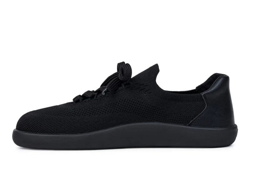 Ahinsa Shoes Comfort Knit Sneakers Softy Black - Image 4
