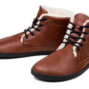 Ahinsa Shoes Sundara Winter Ankle Bare Light Brown