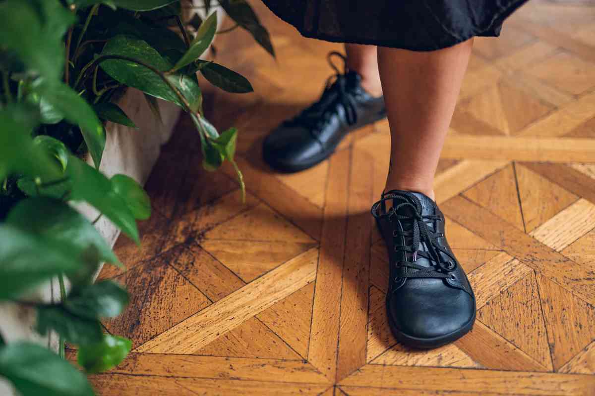 Ahinsa Shoes Vida barefoot black sneakers - Image 6