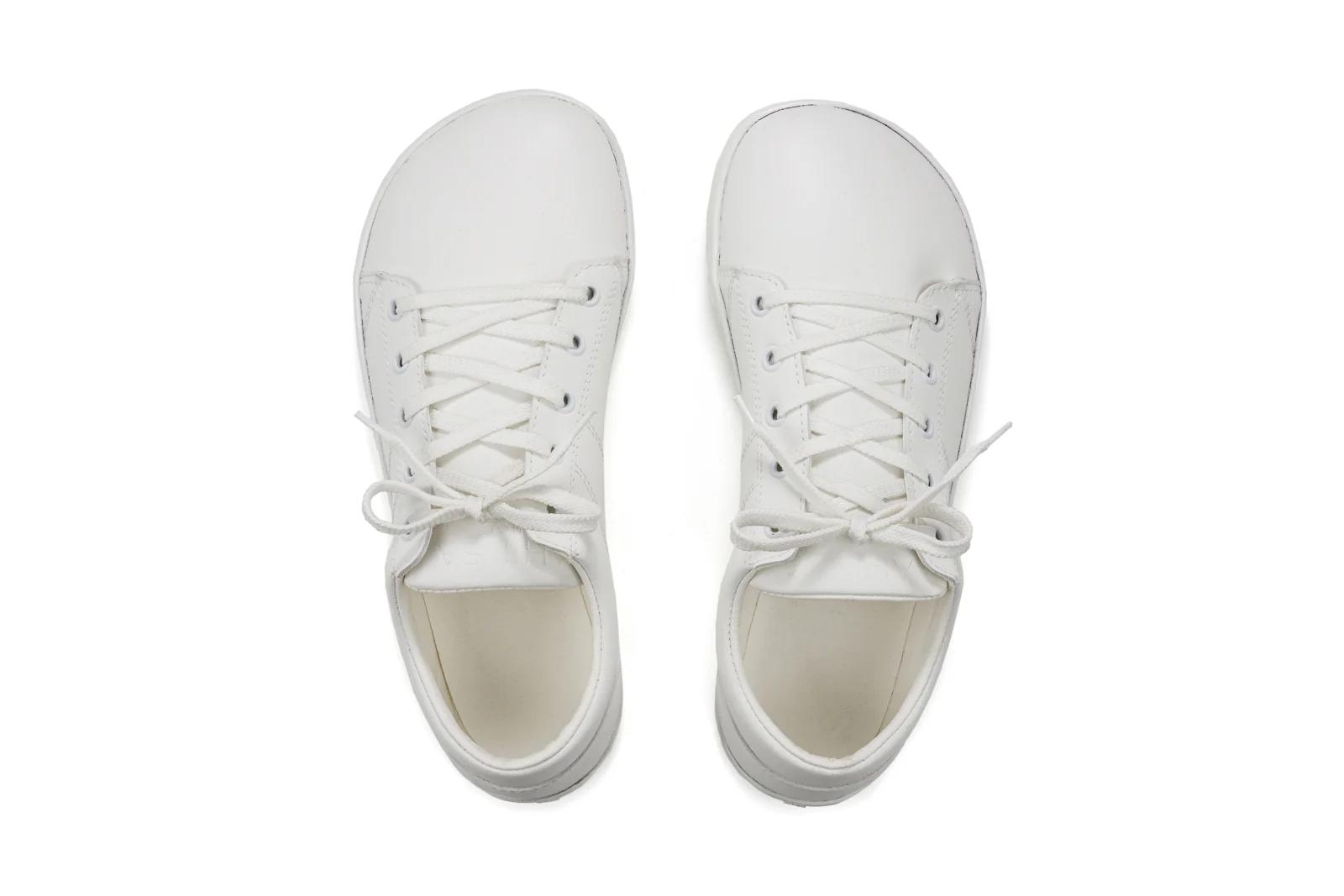 Ahinsa Shoes Vida barefoot white sneakers