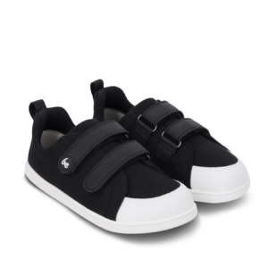 Kids barefoot sneakers Be Lenka Canvi Kids - Black & White