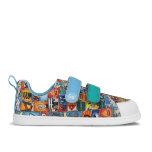 Kids barefoot sneakers Be Lenka Canvi Preschool - Comics Color