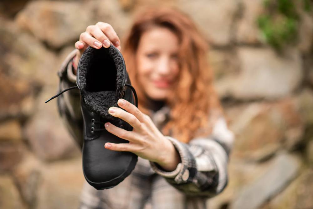 Ahinsa Shoes Winter Barefoot Shuma Winter - Black - Image 9