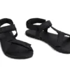Ahinsa barefoot trekové sandály ADVENTURE XWIDE BLACK
