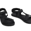 Ahinsa barefoot trekové sandály ADVENTURE XWIDE BLACK