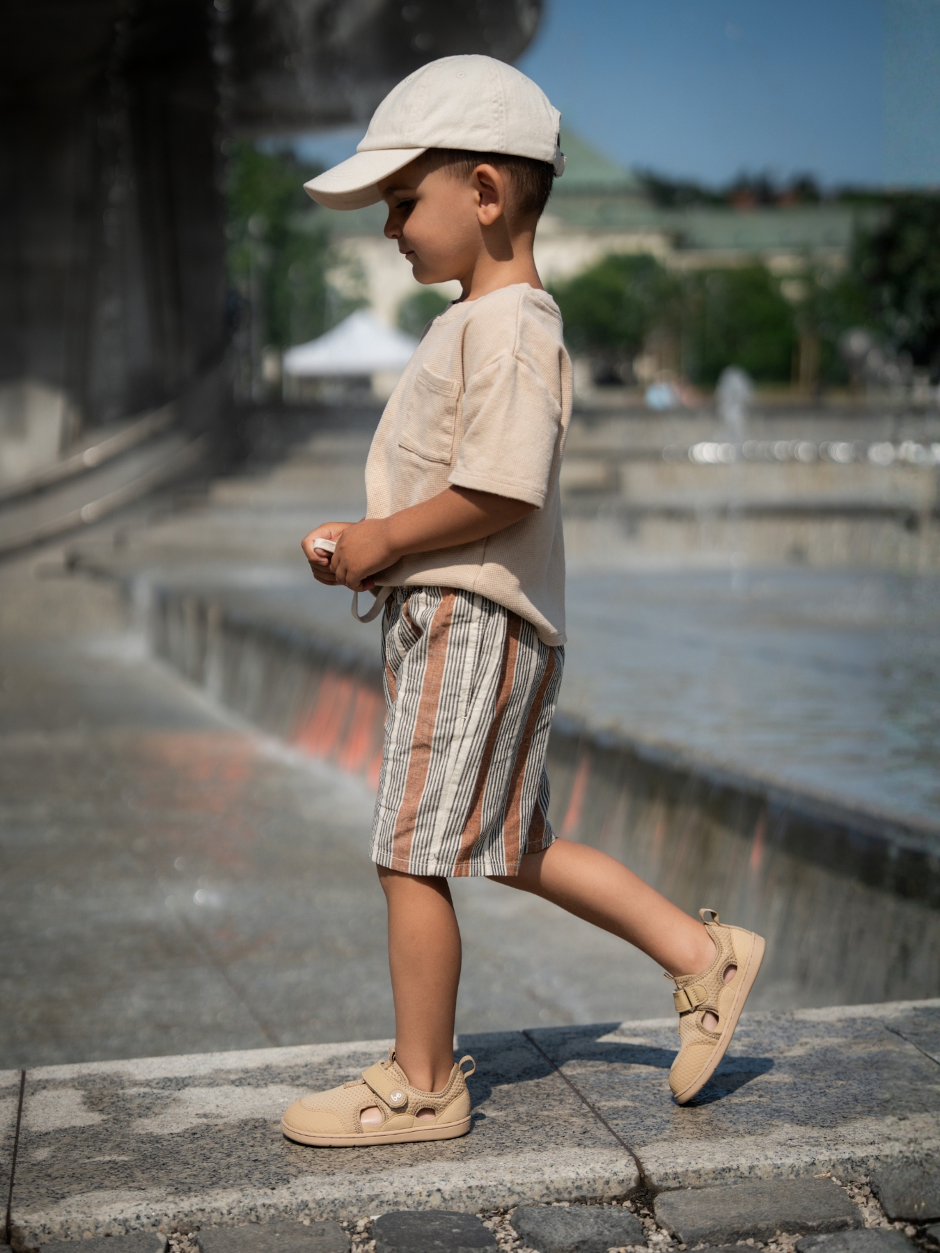 Kids barefoot sandals Zest Preschool - Beige - Image 11