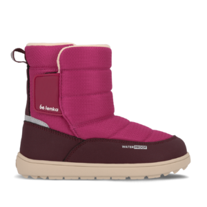 Kids barefoot snow boots Be Lenka Ailo Junior - Berry
