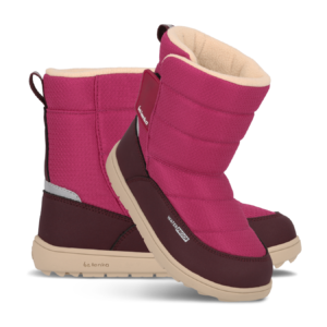 Kids barefoot snow boots Be Lenka Ailo Kids - Berry