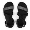 Ahinsa barefoot sandal juodos basutės iš viršaus