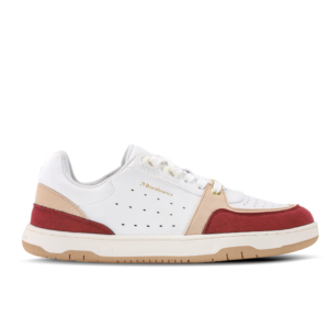 Barefoot Sneakers Barebarics Wave 2.0 - White & Burgundy