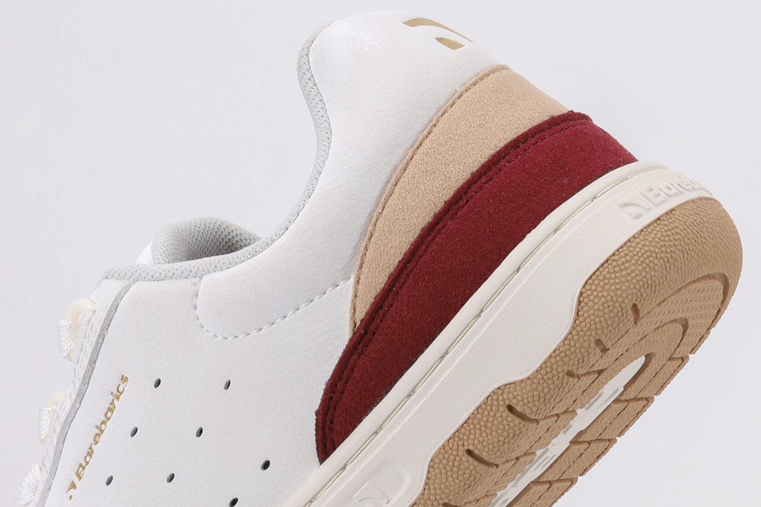 Barefoot Sneakers Barebarics Wave 2.0 - White & Burgundy - Image 3