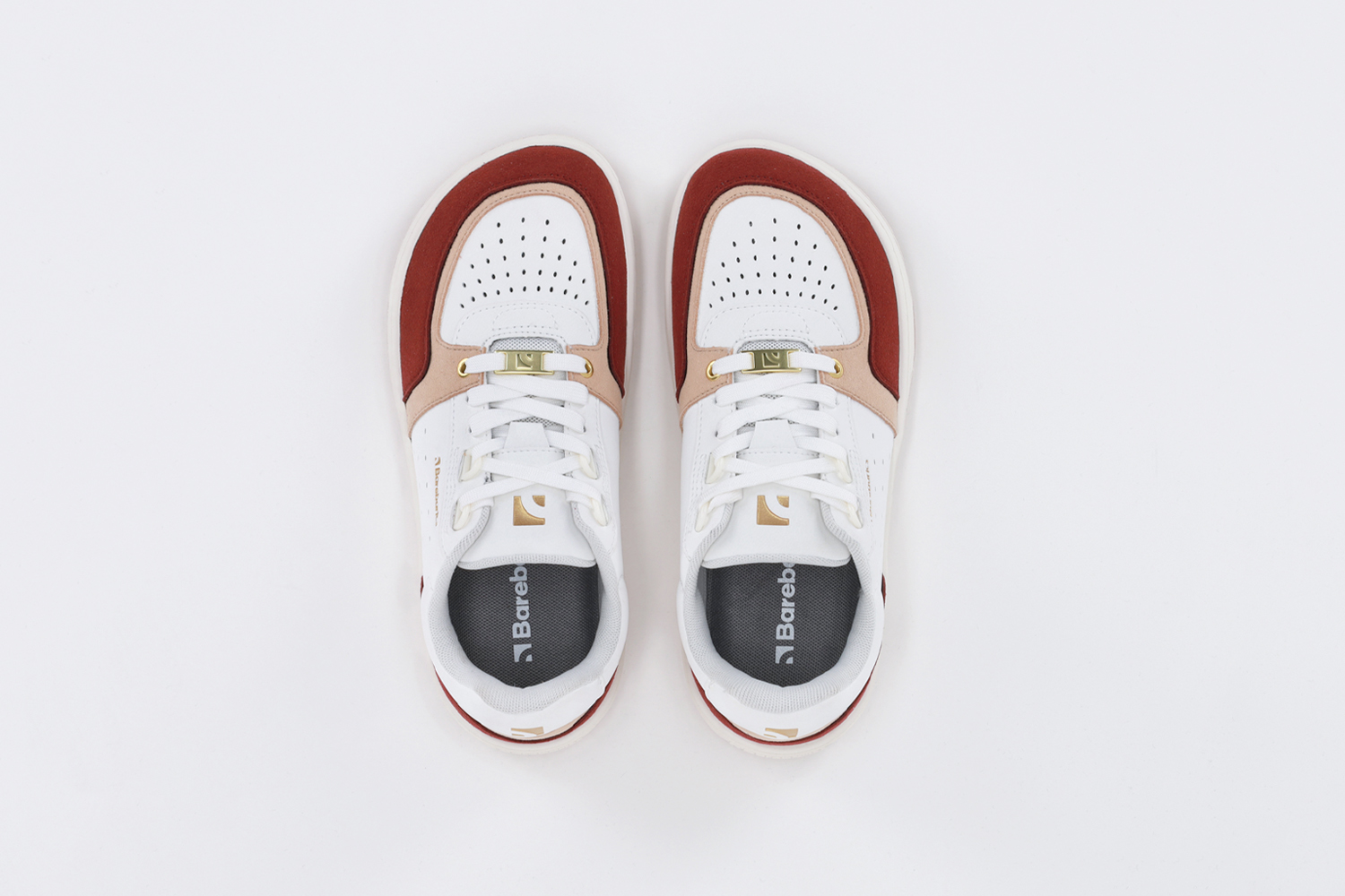 Barefoot Sneakers Barebarics Wave 2.0 - White & Burgundy - Image 5
