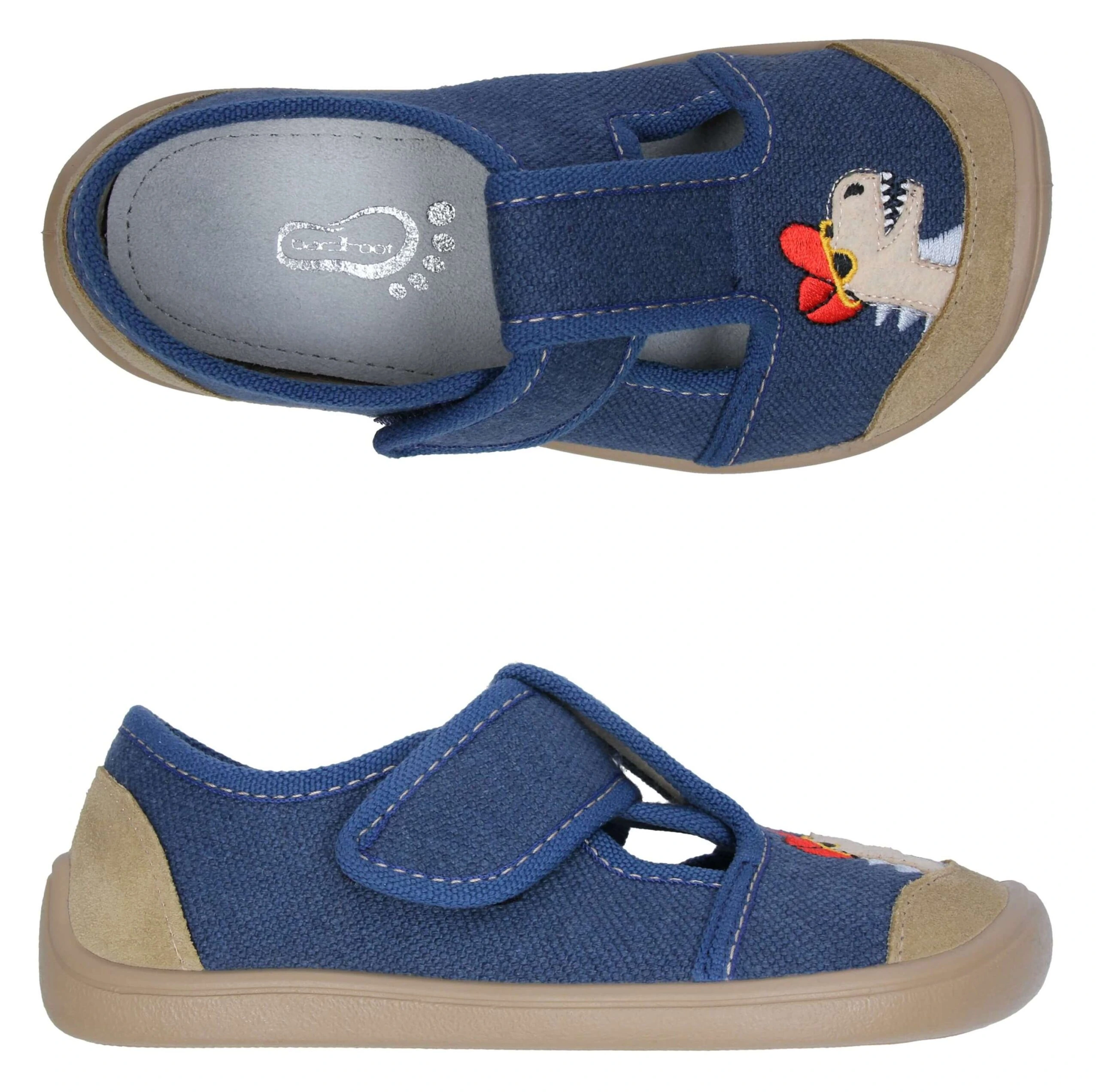 Vaikiškos Barefoot Šlepetės 3F Bar3foot ELF Nevada Dino