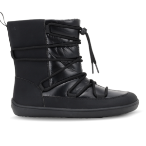 Barefoot Snow Boots Be Lenka Snowfox Woman Vegan - Matt Black
